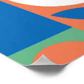 Nahtloses Muster mit Kürbis, handgezeichnet in Ret Poster (Ecke)