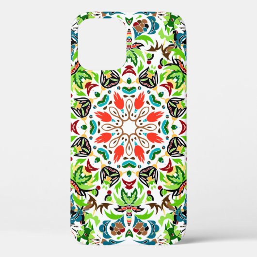 Nahtloses Muster mit leuchtend blumengeschmückten Case-Mate iPhone Hülle (Rückseite)