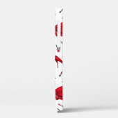 Nahtloses Muster mit Mädchen in roter Farbe Case-Mate iPhone Hülle (Rückseite / Links)