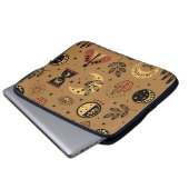 Nahtloses Muster mit magischen Elementen Laptopschutzhülle (Vorne Knopf)