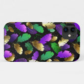 Nahtloses Muster mit Mardi Gras-Federn Case-Mate iPhone Hülle (Rückseite (Horizontal))