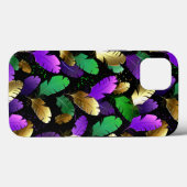Nahtloses Muster mit Mardi Gras-Federn Case-Mate iPhone Hülle (Rückseite (Horizontal))