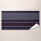 Nahtloses Muster, mit Marineblau, oder Badehandtuch (Badehandtuch)