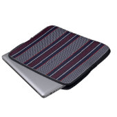 Nahtloses Muster, mit Marineblau, oder Laptopschutzhülle (Vorne Knopf)