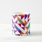 Nahtloses Muster mit mehrfarbiger Geometrie Kaffeetasse (Mittel)