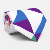 Nahtloses Muster mit mehrfarbiger Geometrie Krawatte (Gerollt)