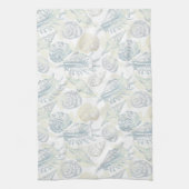 Nahtloses Muster mit Muschelbadetuch Geschirrtuch (Vertikal)
