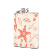 Nahtloses Muster mit Muscheln Flachmann (Links)