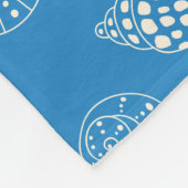 Nahtloses Muster mit Muscheln Fleecedecke (Ecke)