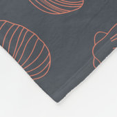 Nahtloses Muster mit Muscheln Fleecedecke (Ecke)