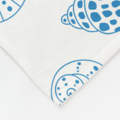 Nahtloses Muster mit Muscheln Fleecedecke (Ecke)