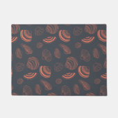 Nahtloses Muster mit Muscheln Fußmatte (Vorderseite)