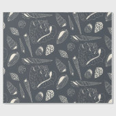 Nahtloses Muster mit Muscheln Geschenkpapier (Flach)