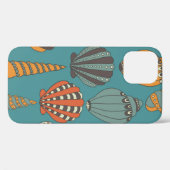 Nahtloses Muster mit Muscheln, handgezeichnete Sym Case-Mate iPhone Hülle (Rückseite (Horizontal))