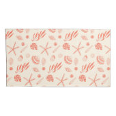 Nahtloses Muster mit Muscheln Kissenbezug (Rückseite-Rechts)