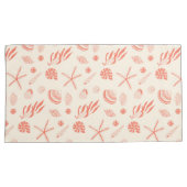 Nahtloses Muster mit Muscheln Kissenbezug (Vorderseite-Rechts)