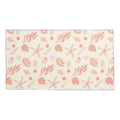 Nahtloses Muster mit Muscheln Kissenbezug (Rückseite-Links)