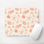 Nahtloses Muster mit Muscheln Mousepad (Mit Mouse)