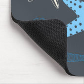 Nahtloses Muster mit Muscheln Mousepad (Ecke)