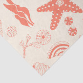 Nahtloses Muster mit Muscheln Seidenpapier (Ausschnitt)