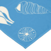 Nahtloses Muster mit Muscheln Tischdecke (Schrägansicht)