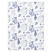 Nahtloses Muster mit Muscheln Tischdecke (Vorderseite)