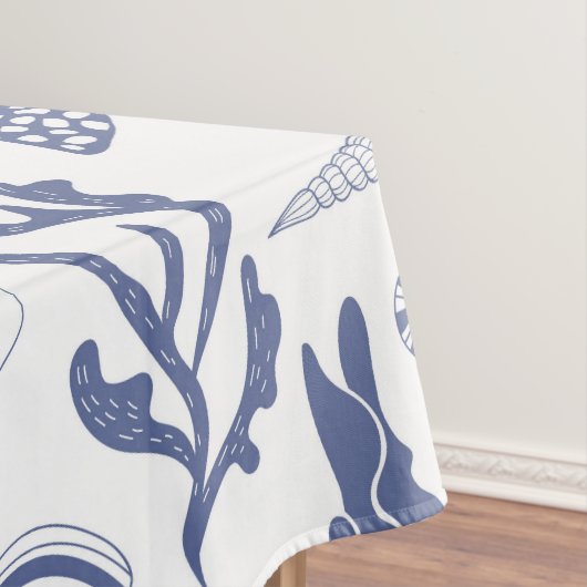 Nahtloses Muster mit Muscheln Tischdecke (Beispiel)