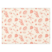 Nahtloses Muster mit Muscheln Tischdecke (Vorderseite (Horizontal))