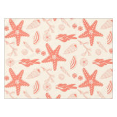 Nahtloses Muster mit Muscheln Tischdecke (Vorderseite (Horizontal))