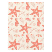 Nahtloses Muster mit Muscheln Tischdecke (Vorderseite)