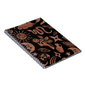 Nahtloses Muster mit mystischen und magischen Symb Notizblock (Rechte Seite)