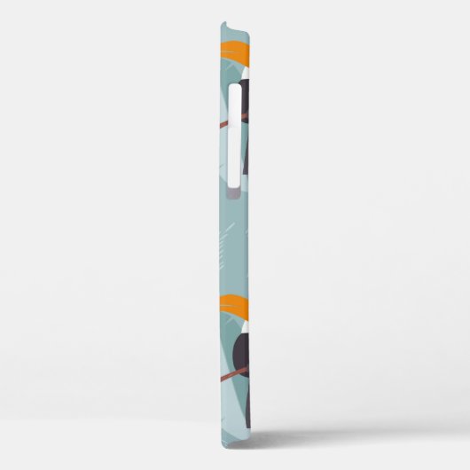 Nahtloses Muster mit niedlichem Dschungelpapagei-T Case-Mate iPhone Hülle (Rückseite / Links)