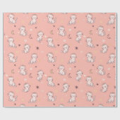 Nahtloses Muster mit niedlichem li für Kätzchen Geschenkpapier (Flach)