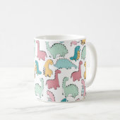 nahtloses Muster mit niedlichen Farben, hell, rosa Kaffeetasse (VorderseiteRechts)
