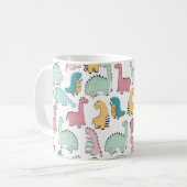 nahtloses Muster mit niedlichen Farben, hell, rosa Kaffeetasse (Vorderseite Links)