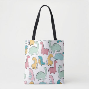 nahtloses Muster mit niedlichen Farben, hell, rosa Tasche