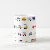 Nahtloses Muster mit niedlichen Farbzügen Kaffeetasse (Mittel)