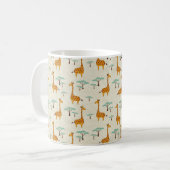 Nahtloses Muster mit niedlichen Giraffen und Bäume Kaffeetasse (Vorderseite Links)