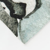 Nahtloses Muster mit niedlichen Pinguinen Fleecedecke (Ecke)