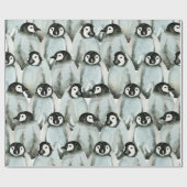 Nahtloses Muster mit niedlichen Pinguinen Geschenkpapier (Flach)