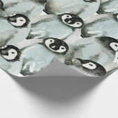 Nahtloses Muster mit niedlichen Pinguinen Geschenkpapier (Ecke)