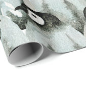 Nahtloses Muster mit niedlichen Pinguinen Geschenkpapier (Rolleneckpunkt)