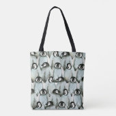 Nahtloses Muster mit niedlichen Pinguinen Tasche (Rückseite)