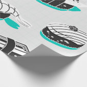 Nahtloses Muster mit Nigiri-Sushi Geschenkpapier (Ecke)