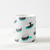 Nahtloses Muster mit Nigiri-Sushi Kaffeetasse (Mittel)