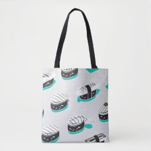 Nahtloses Muster mit Nigiri-Sushi Tasche