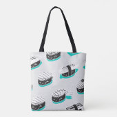 Nahtloses Muster mit Nigiri-Sushi Tasche (Rückseite)