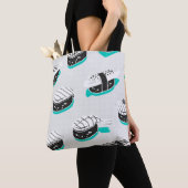 Nahtloses Muster mit Nigiri-Sushi Tasche (Von Nahem)
