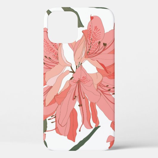 Nahtloses Muster mit Oleander-Blume. Blumenkäppche Case-Mate iPhone Hülle (Rückseite)