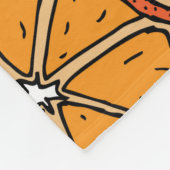 Nahtloses Muster mit Orange. Endlose Textur Fleecedecke (Ecke)